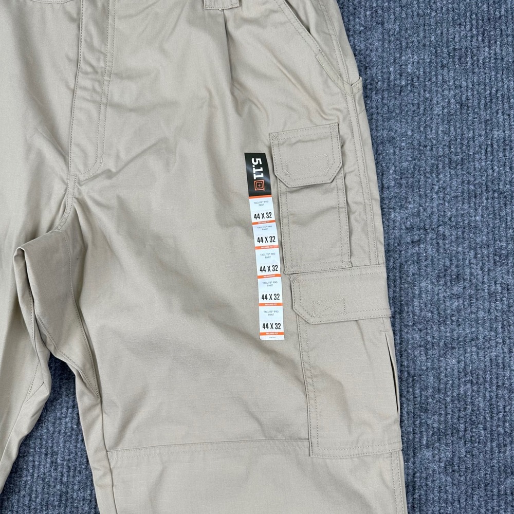 5.11 Tactical Taclite Pro Pants Mens 44x32 Khaki Tan Ripstop Cargo NWT - Picture 15 of 16